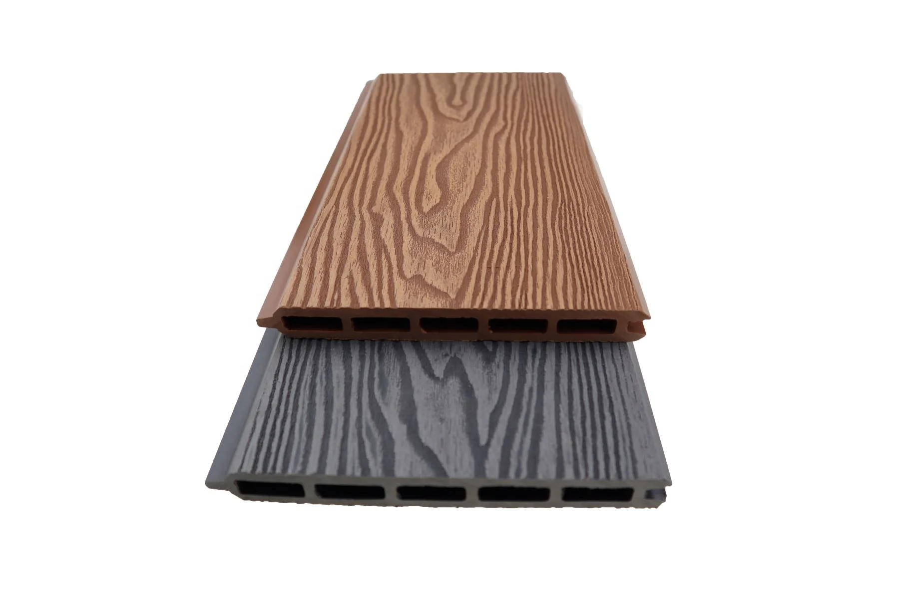 High Quality 3D Embossed WPC Fencing Outdoor Courtyard Garden Privacy Wood Plastic Composite Fence