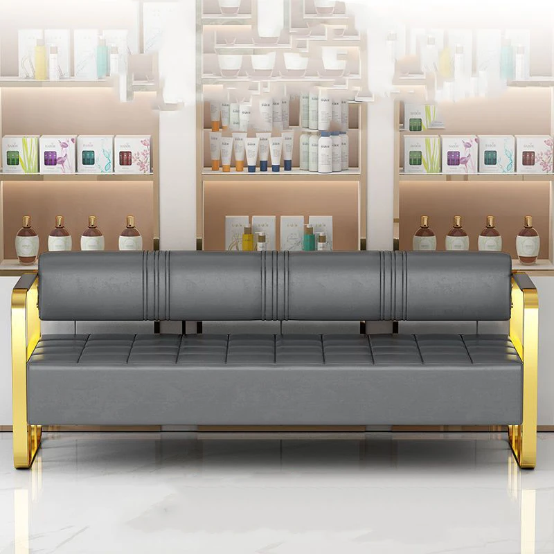 Office Small Apartment Barber Shop Sofa Waiting Strip Fashion Rest Sofa Cosmetology Shop Waiting Area Sofa salon chairs