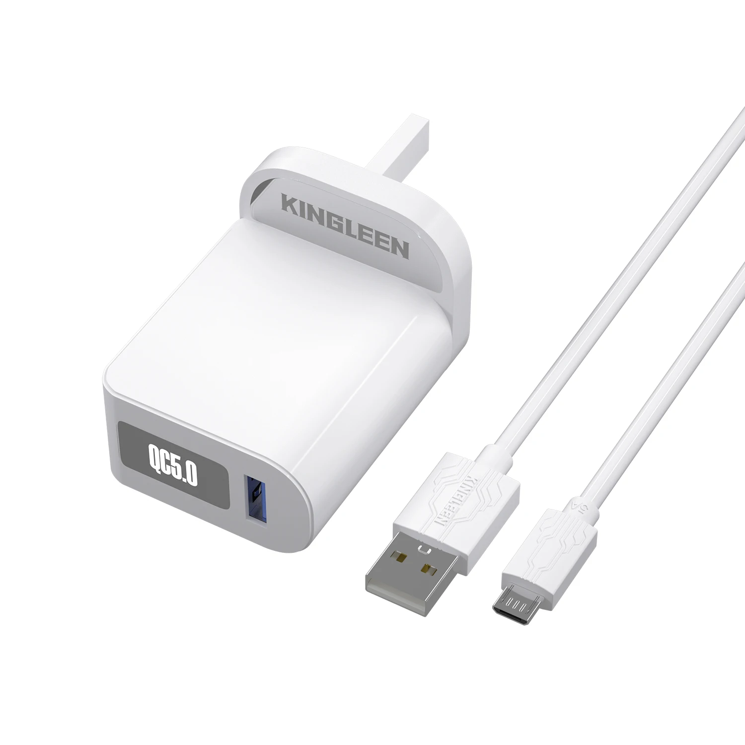 5A QC2.0 QC3.0 Fast Charge UK/EU Home  Charger for micro Wall Adapter Fcp SCP Customized Kingleen