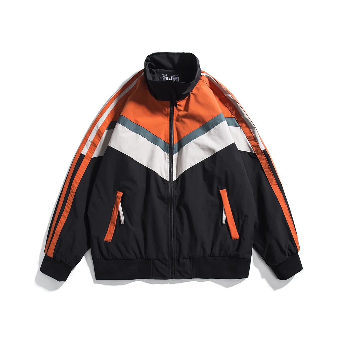 Ветровка мужская в стиле хип-хоп, куртка в стиле пэчворк, свободная зимняя верхняя одежда в стиле Харадзюку, большие размеры, 2022