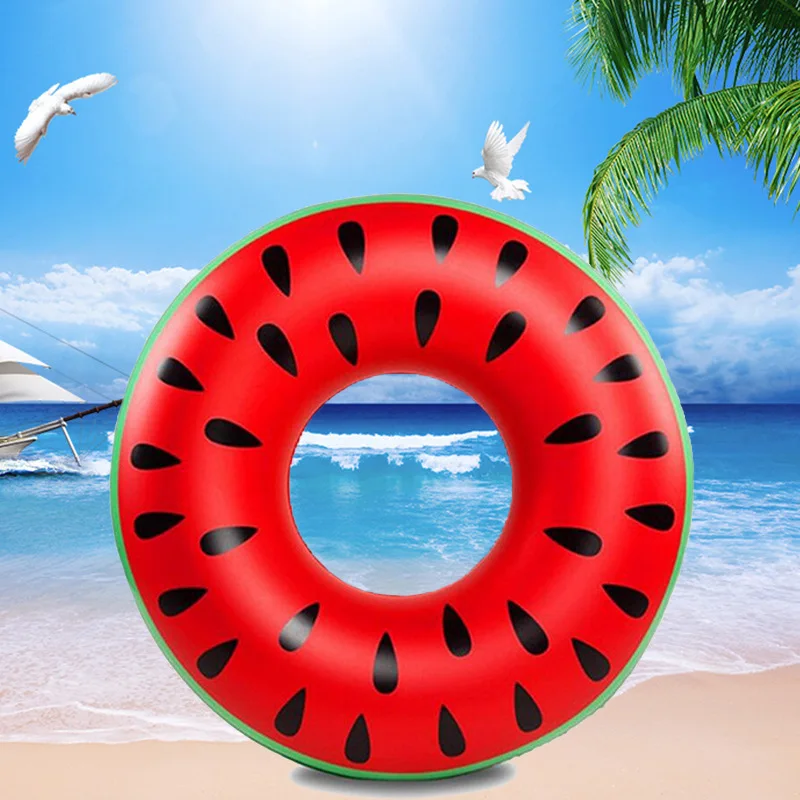 hot selling product  Swim Circle Laps watermelon Pool Tube Piscinas flotador fruit Inflatable Baby Swimming Ring
