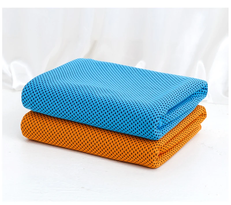 Hot sell gym sweat ice cold sports towels and cooling towel for fitness microfiber gym sport Pva cooling towel