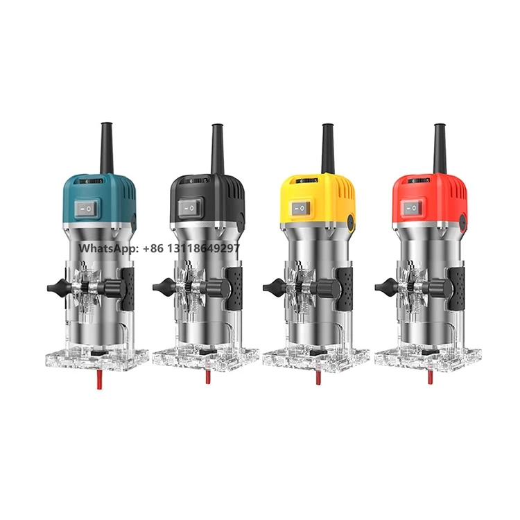 800w 6 Speeds Electric Wood Edge Trimmer Portable Wood Router Woodworking Trimming Machine