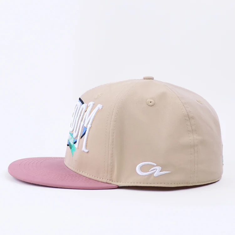 fitted snapback cap 3d embroidery custom gorras snapback hip hop two tone snapback