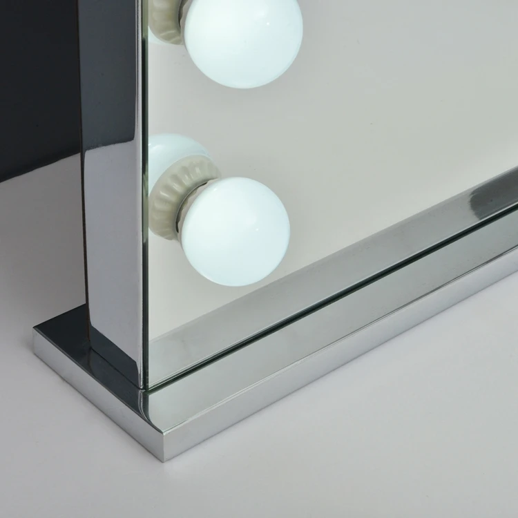 Custom logo Portable Lighted Table Smart Vanity Led Lights Hollywood Makeup Mirror With Light