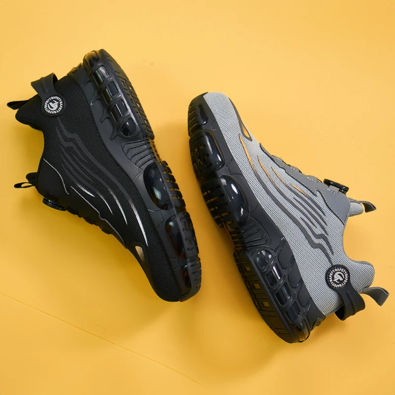 ZG 918 Hot Sale EVA /TPU outsole safety shoes  sneaker steel toe safety shoes for men,Rotated Button Safety Shoes Men New Design