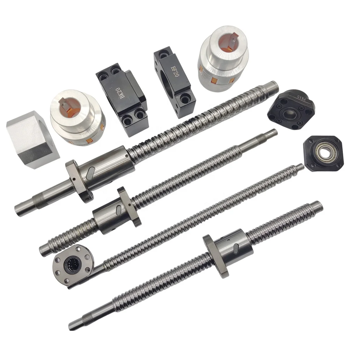 Customized Double Nut 10mm 20mm 40mm Large Lead Ball Screw for CNC Router