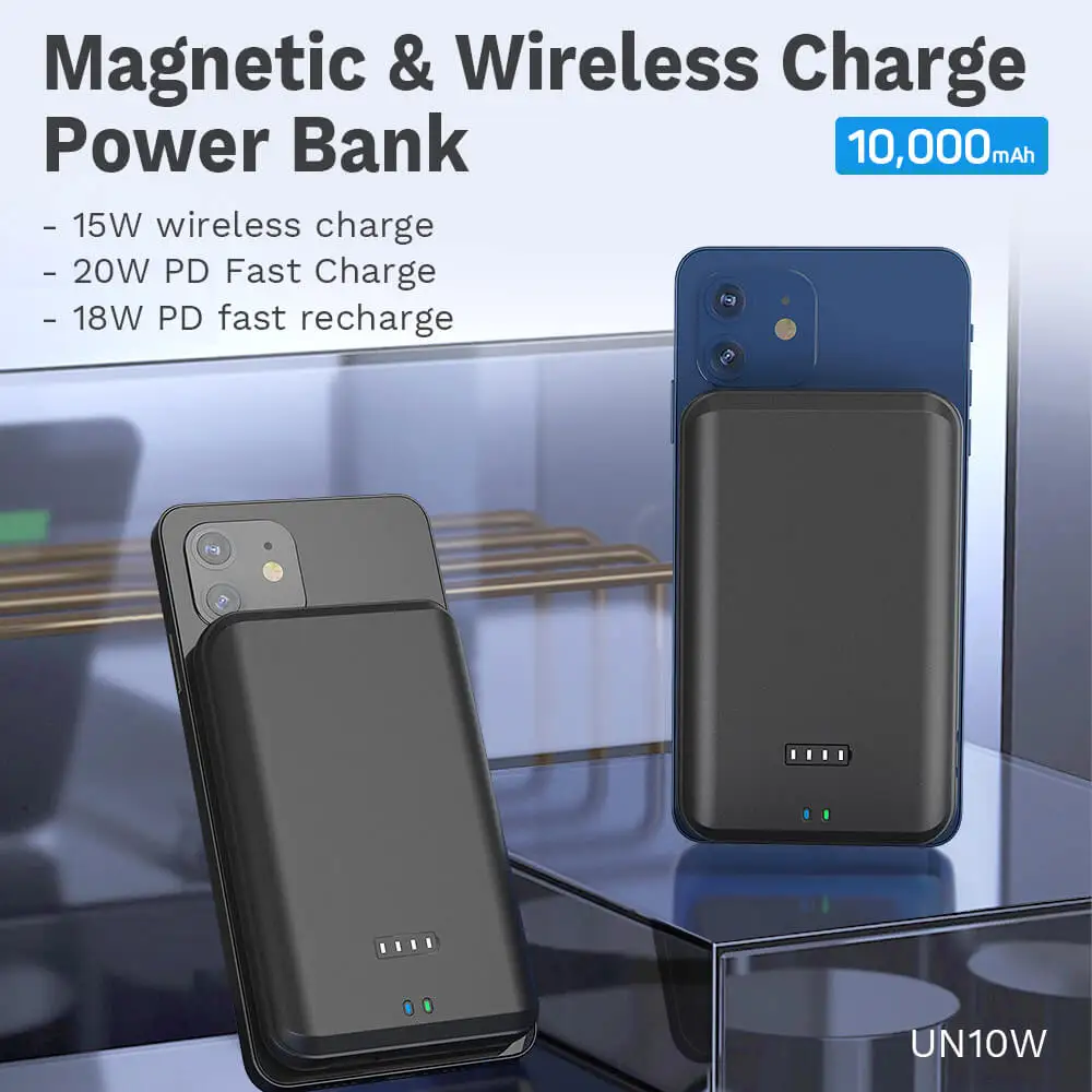 Портативное зарядное мини-зарядное устройство 10000 мАч Mag safe Powerbank Multi 5 Вт OEM магнитный беспроводной внешний аккумулятор для Apple iPhone