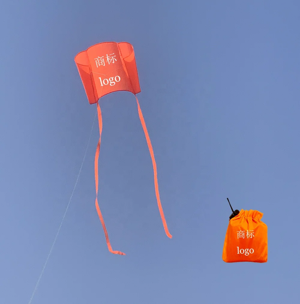 Wholesale custom easy flying promotion  advertising mini soft 3d parafoil sled pocket kite with logo for kids