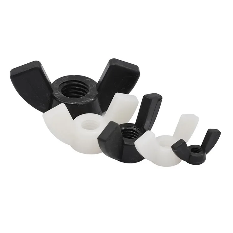 Black 1/2 Inch Nylon Plastic Wing Nuts with ISO9001
