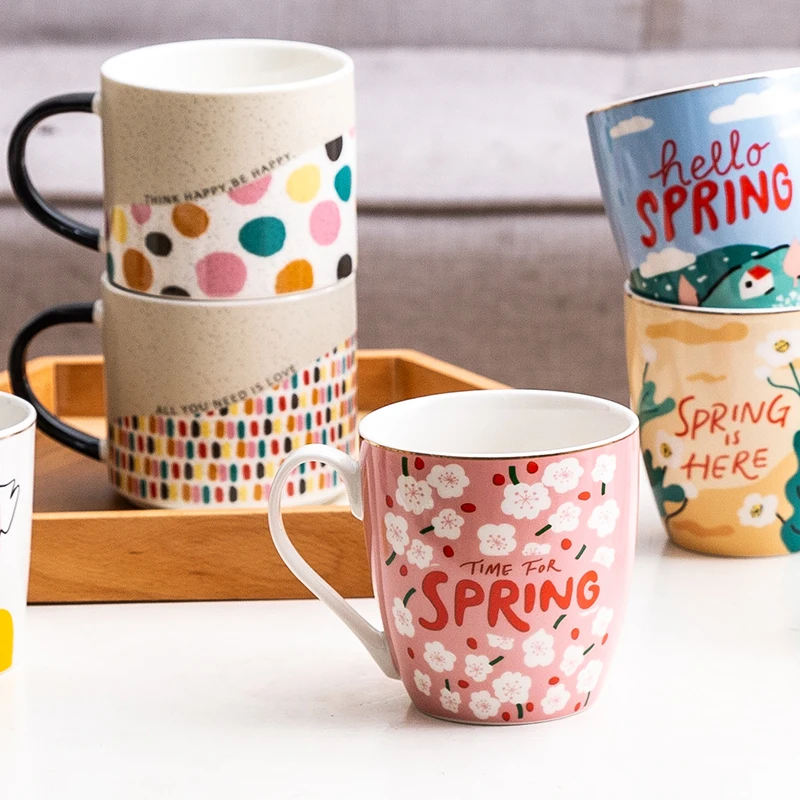 2021 Hot selling daily use factory wholesale custom Ceramic decal mug