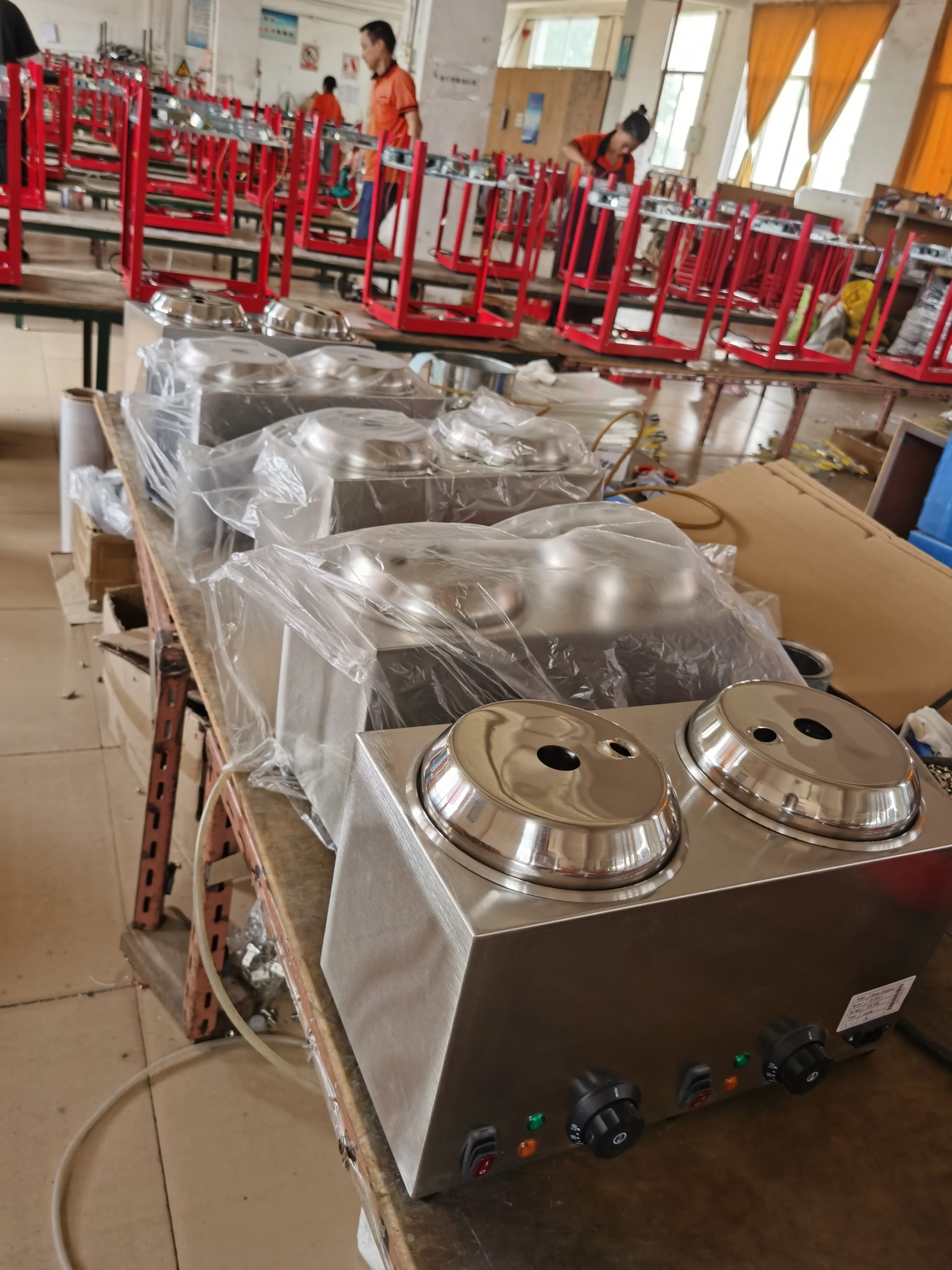 Stainless Steel Two Pump Head Condiment Sauce Dispenser Sauce Dispenser Sauce Tomato Juice Jam Dispenser