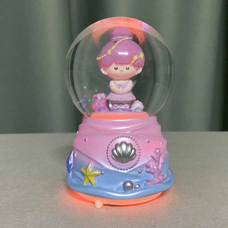 New Custom Resin Craft Snow Globe Glitter Snowball/Water Globe for Kids Gift cute girl snwo globe Home Decor souvenir gift