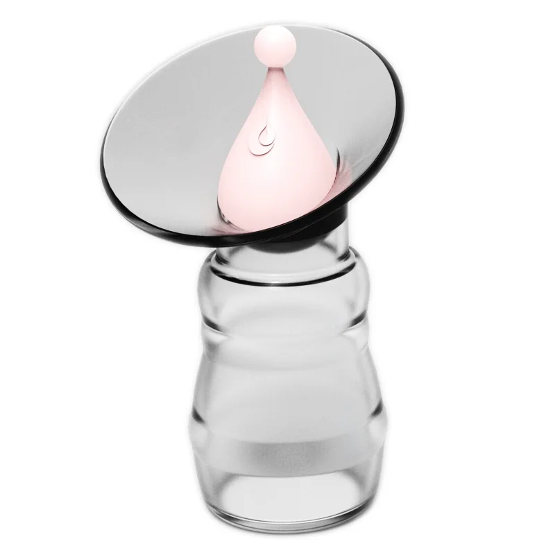 silicone manual breast milk storage bottle collector with stopper
