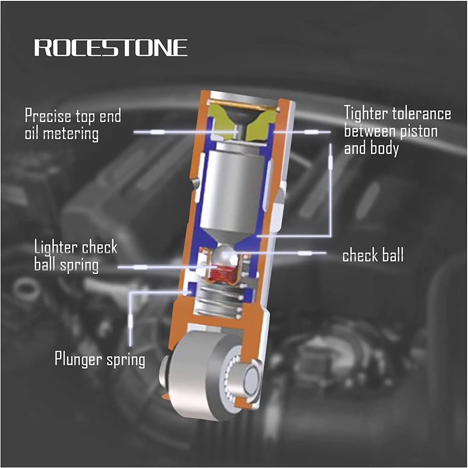 16 Hydraulic Roller Valve Lifters tappet Replacement 12499225 12595365 Compatible with Chevy GM LS1 LS2 LS3 LS6 LS7 LS16
