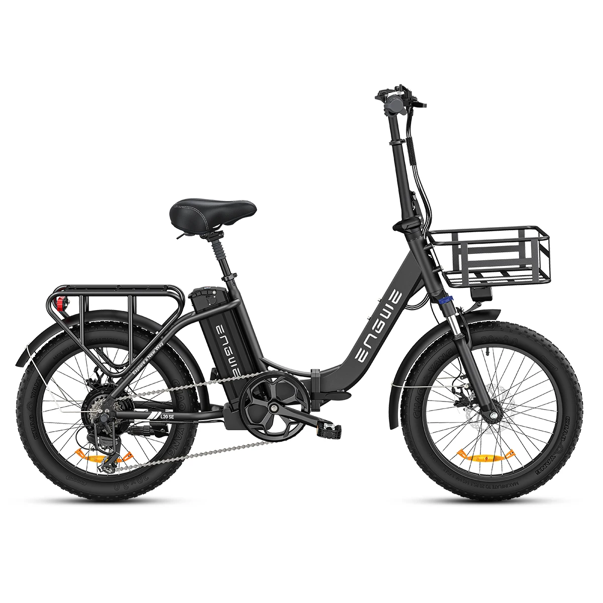 Factory Price ENGWE X26 20 Inch 350W 500W 750W 36V 48V 10AH 16AH 20AH Shimano 7 Speed Folding E Bike Fat Tire Electric Bike