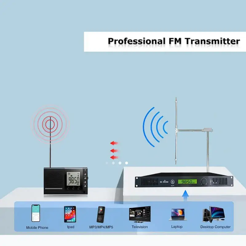 Professional 100 watt fm transmitter 100W radio station for church community