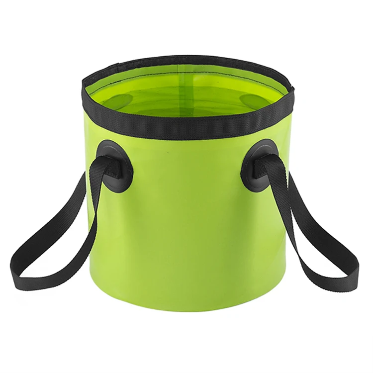 Durable Leakproof Foldable Camp Footbath Foot Soak Basin Washbasin 500D PVC Fishing Bucket Water Bucket