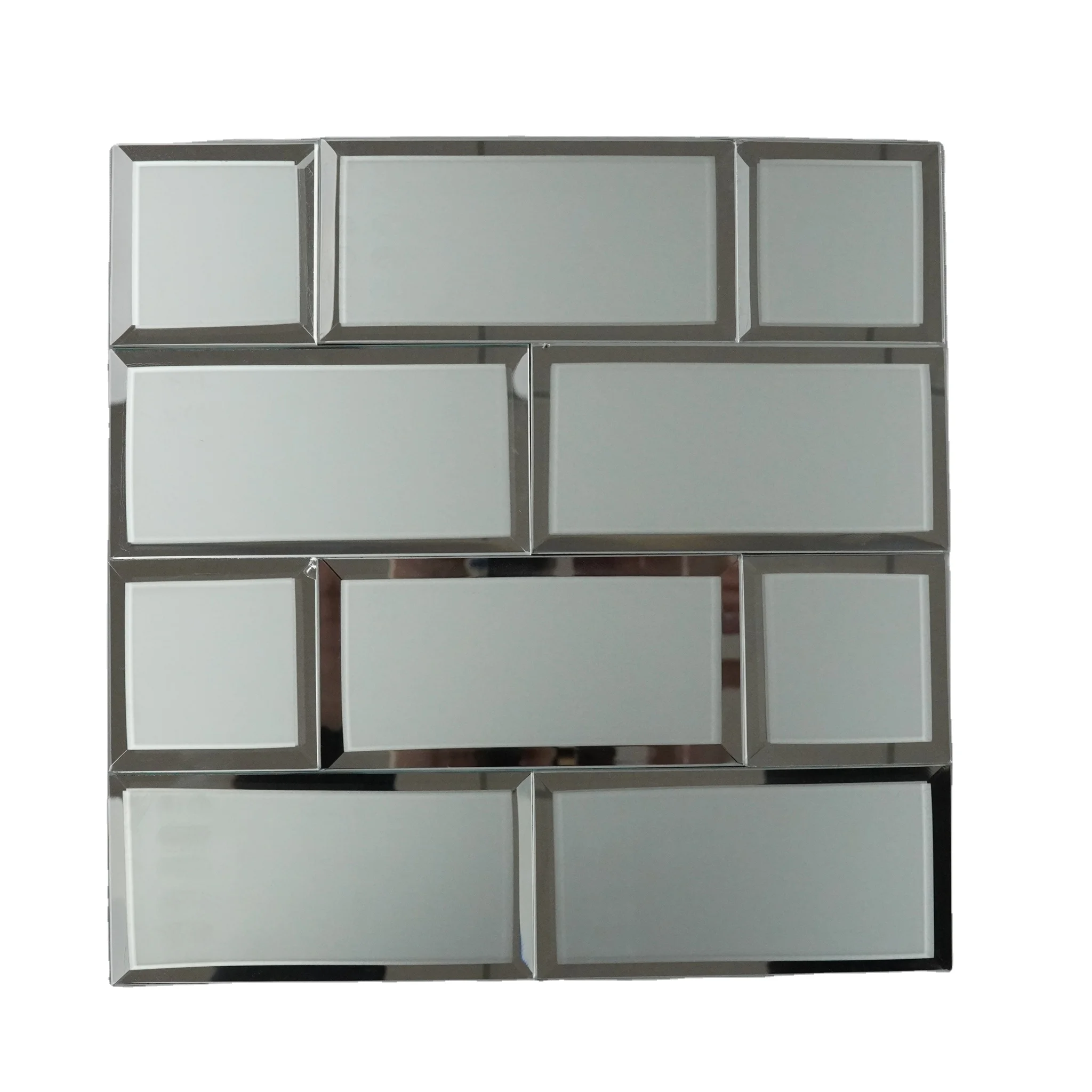 Modern Square Mosaic Glass Tiles for Home Room 4mm 5mm Application