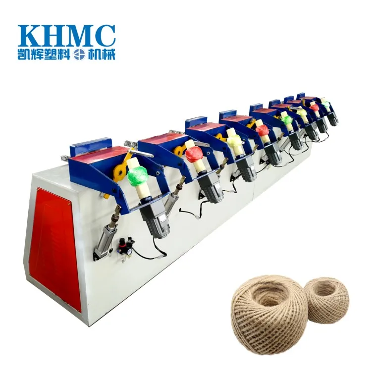 10 heads pp/pe/sisal fiber ball making machine poly twine ball making machine