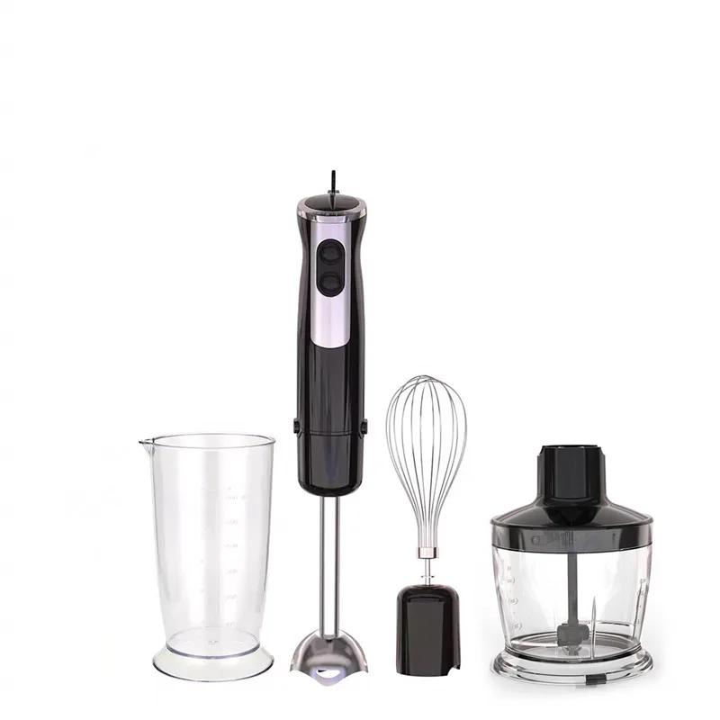 USA Stock Black 500W 4 in 1 LED Electric Immersion Hand Blender Home Appliance Hand Blender Set