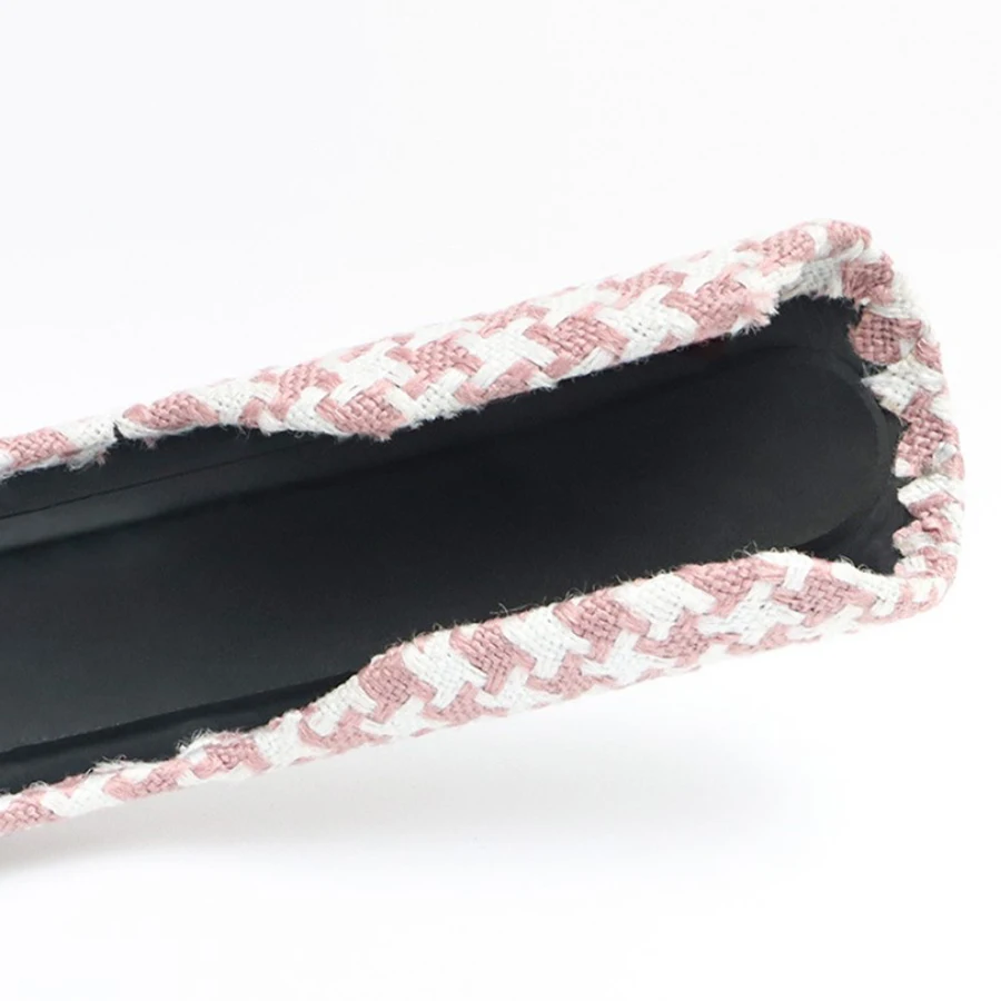 High Quality Super Thin Luxury Anti Slip Soft Breathable Flax Car SUV Steering Wheel Decoration Protective Cover