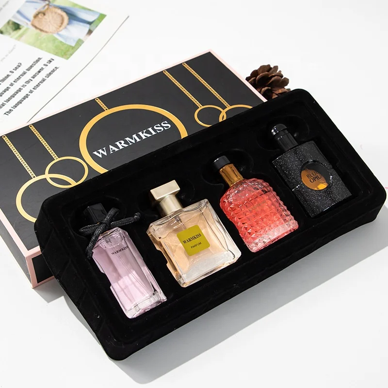 Hot ladies perfume four-piece set lasting high-quality private brand perfume black o-pium Miss Gabrielle Adventure brand perfume