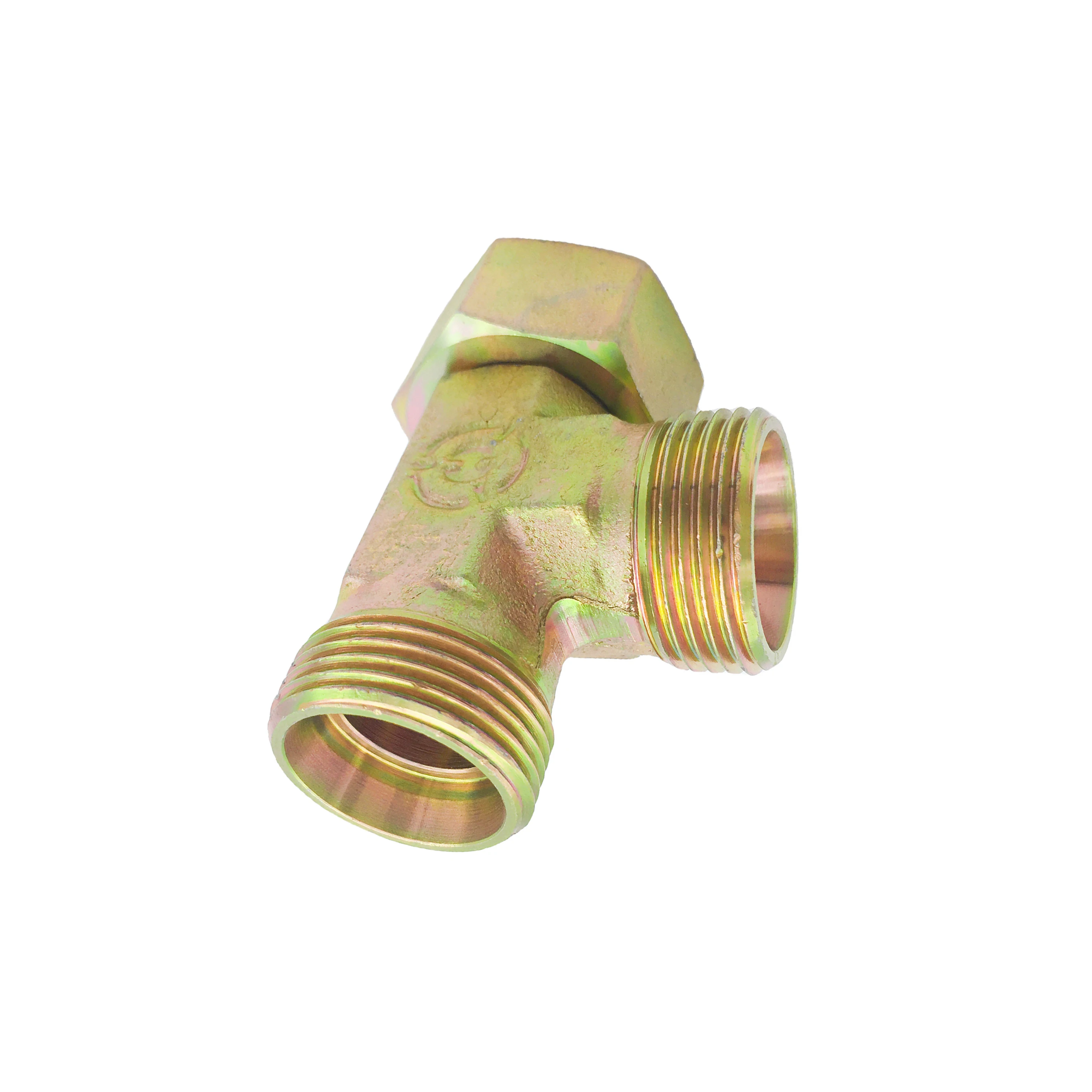 High Quality Pipe Compression Swivel Nut Run Pipe Connection 304 stainless steel carbon steel tee fittings