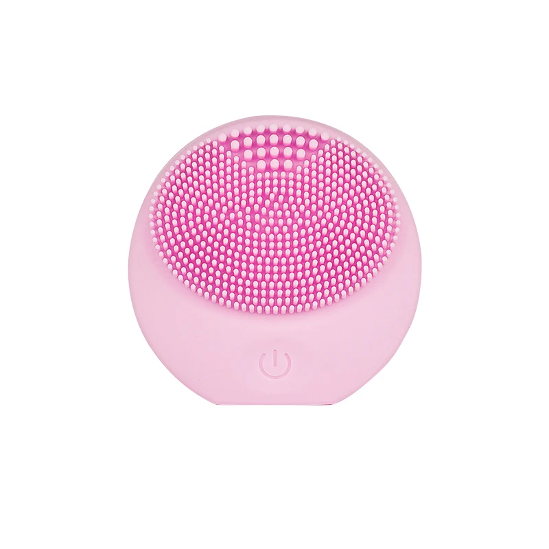 Pink Jade Facial Beauty Machine Face Brush Pore Cleaner Makeup Cleaning Silicone Brush