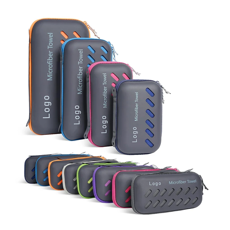 Super Absorbent & Lightweight Quick Dry Travel Towels Personified Souvenir Beach Towel With Custom Logo Large Pillow EVA Bags