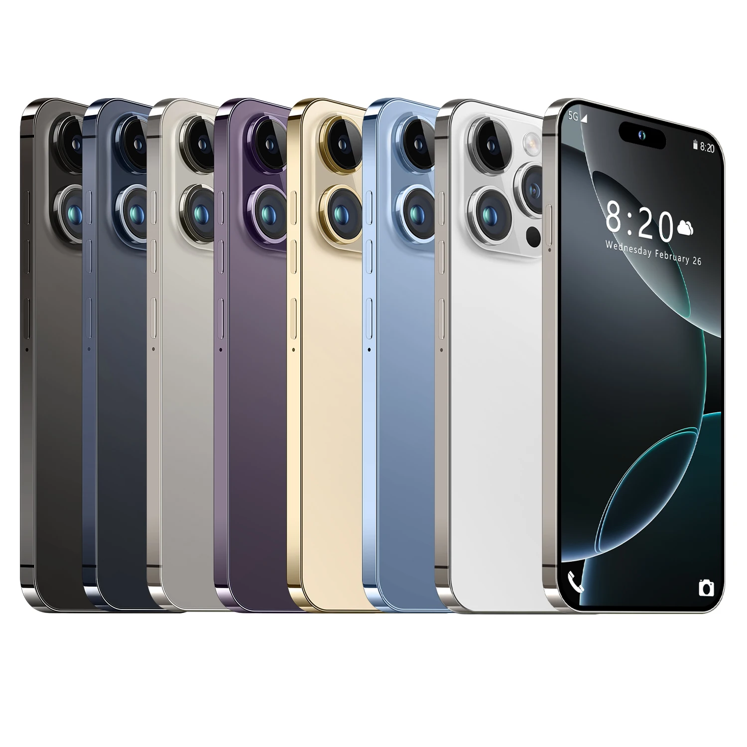i16 phone 16 pro max 7.3 inch 16GB + 1TB dual card Android smartphone 10-core celulares 16 pro max unlocked mobile phone