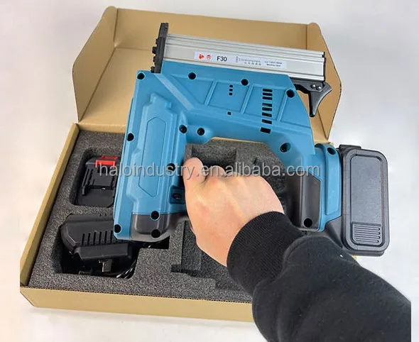 Portable Air Impact Gun Electric Cordless Nailer Lithium Battery Rechargeable  Nail Guns Brad Nail Staple Nail Woodworking Tool
