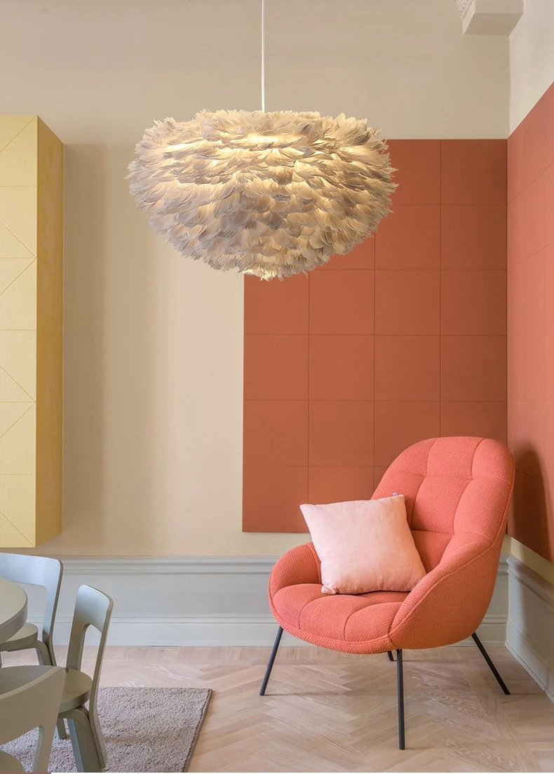 Китайское профессиональное производство тканевых художественных перьев люстры 2021 домашнее освещение