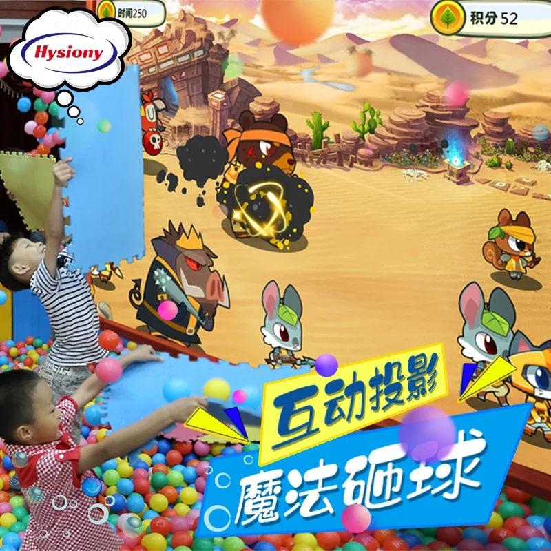 Manufacturer Wall Interact Projection Smashing Ball Holographic Projector Games