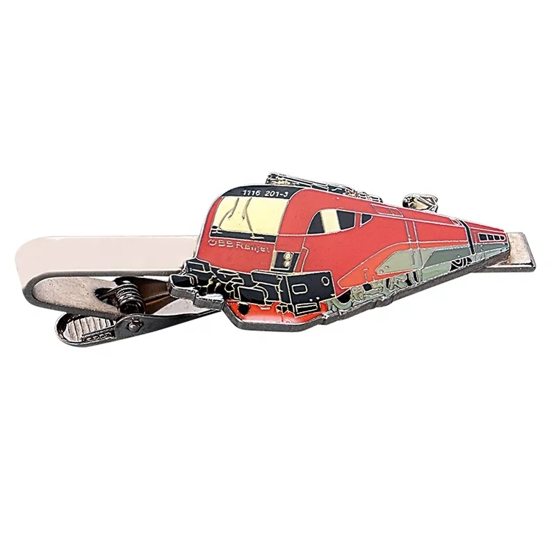 Hot Sell Custom Nickel Plated Soft Enamel Logo Tie Clip for Men