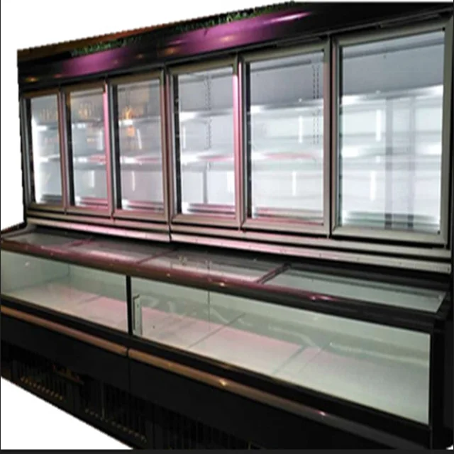 Supermarket Freezer Overhead Combined Island Freezer Plug-In Ice cream display freezer