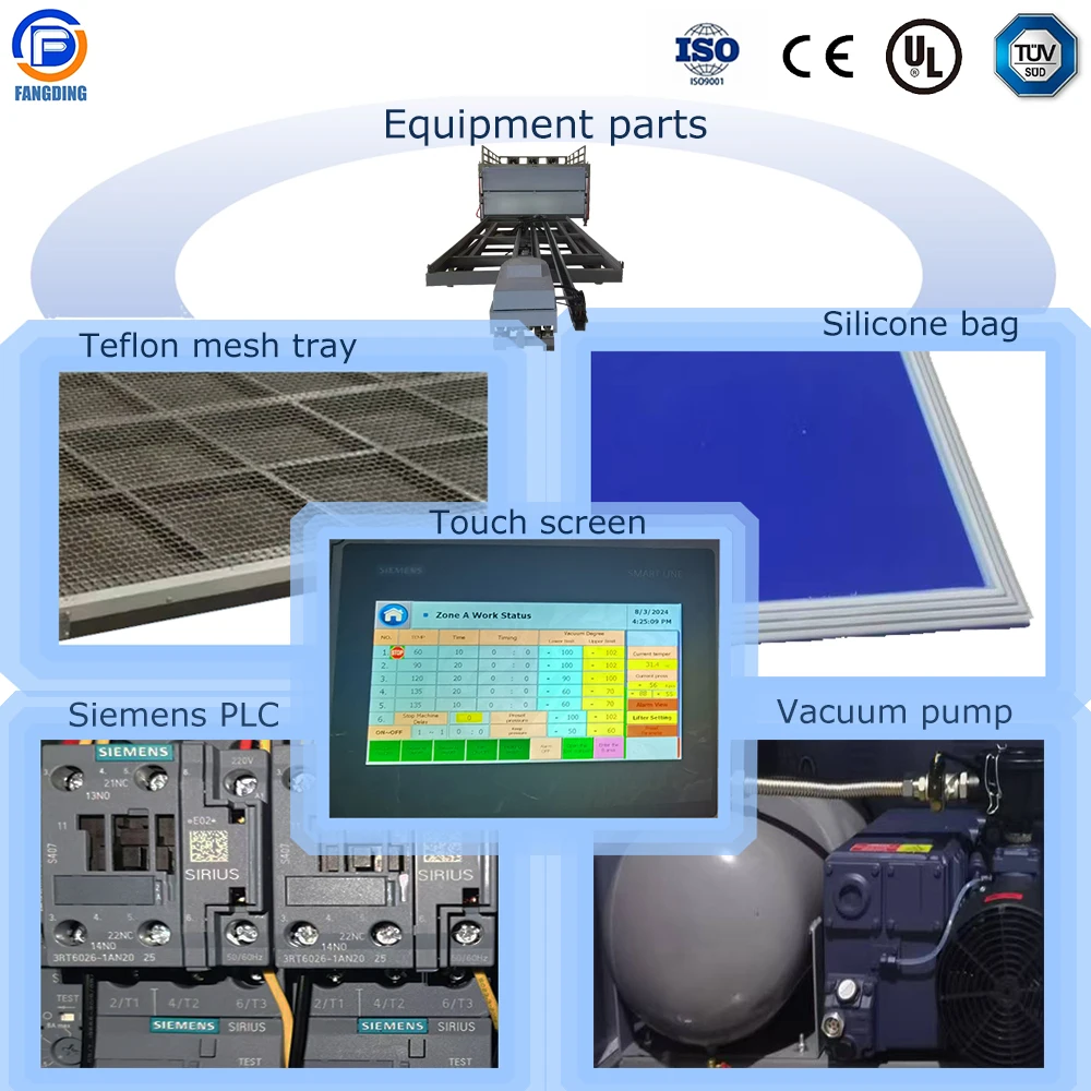 Laminated Glass Safety Glass Automatic lamination Oven Price net decoration fr4 EVA Glass Laminating Machine