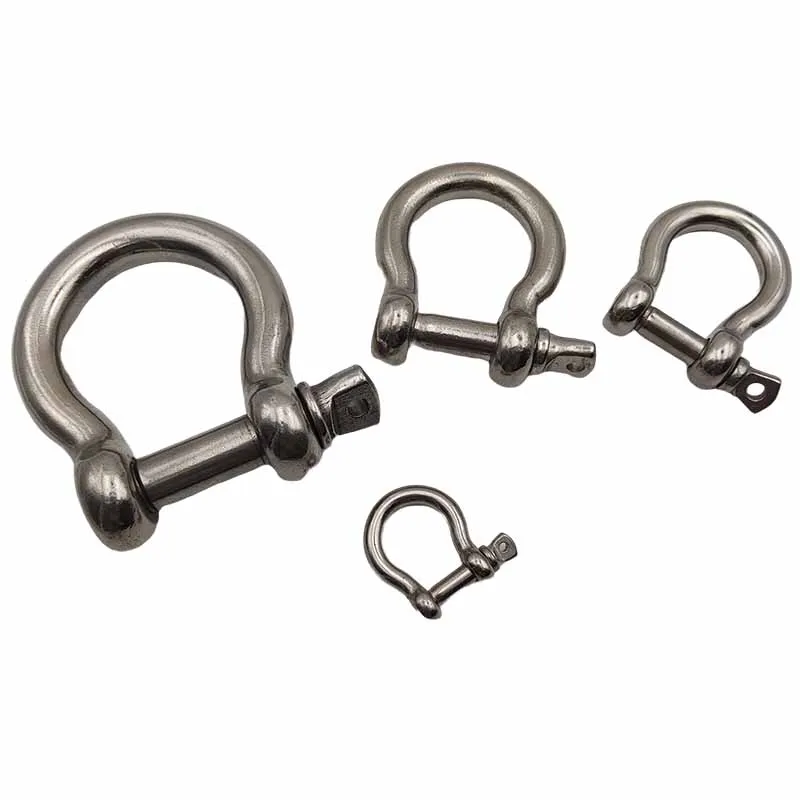 High Quality D Ring stainless steel nautical grade bow shackle clasp