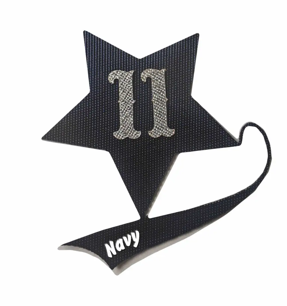 Navy Adhesive Backing  Tackle twill  fabric  for Sports Wear Stitches Jersey Embroidery Jersey Sports uniform hockey wear