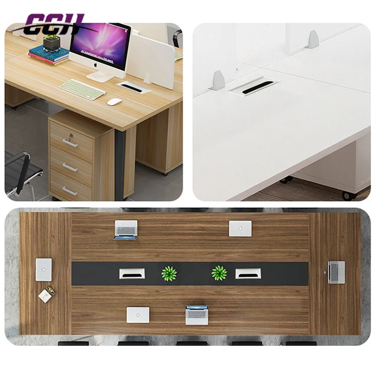 CCH Decorative Office Desk Cable Hole Wire Hole Cover Grommets aluminium Management Line Box Computer Rectangular Desk Cable