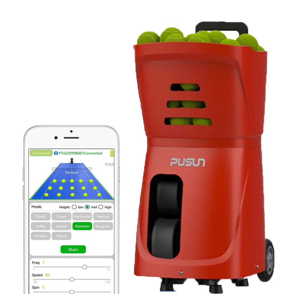 Fashion A variety of training modes Point position optional serve tennis trainer pitching machine padel indoor tennis stadium