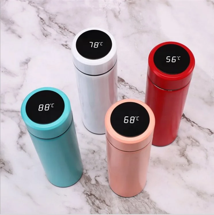 17 OZ Smart Vacuum Insulated Stainless Steel Water Bottle Temperature Sensor