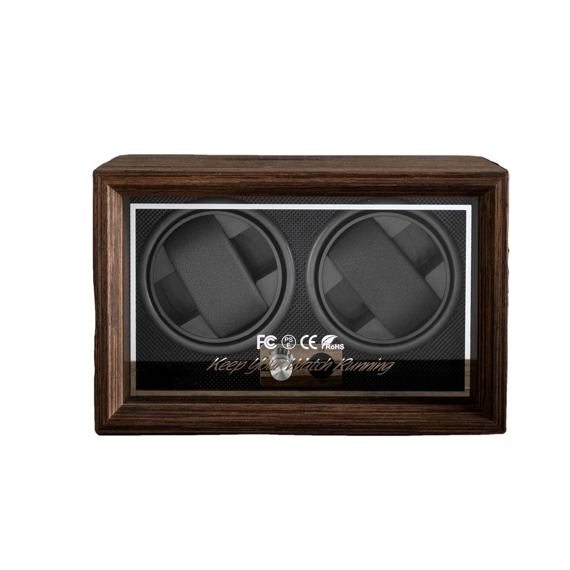 Вращающаяся коробка для часов автоматическая деревянная намотка MY15 роскошная японская Rlx со светодиодным деревянным держателем