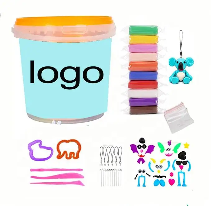 Customizable Polymer Super Light Clay Slime Fluffy Soft Plasticine Modelling Playdough Toys DIY Creative Air Dry Clay Kid Gift