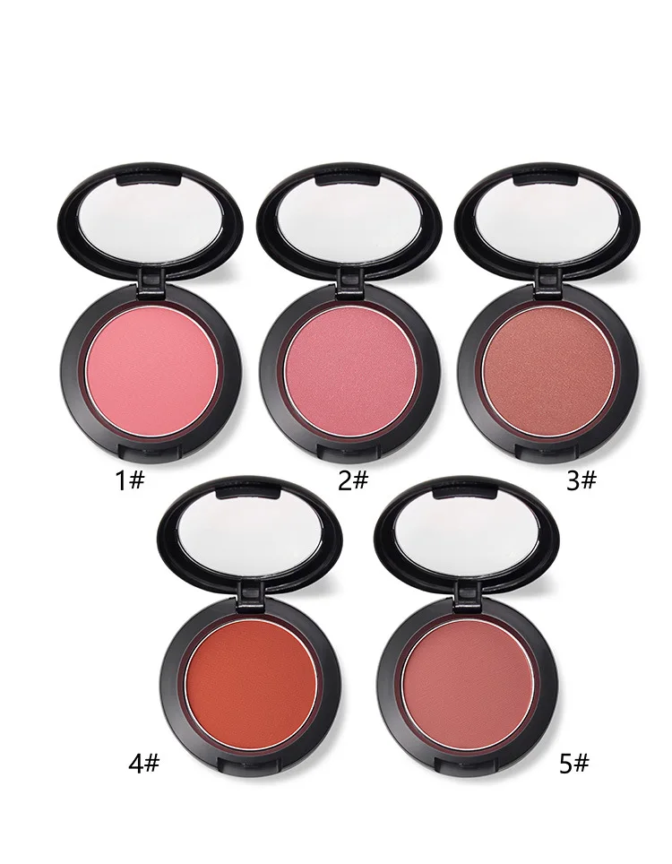 Private Label Face Makeup Blush Matte Compact Powder Single Color Blush Palette