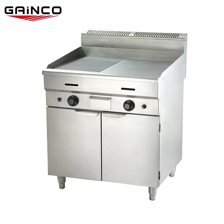 Industrial professional 12mm LPG2800 flat top gas griddle grill