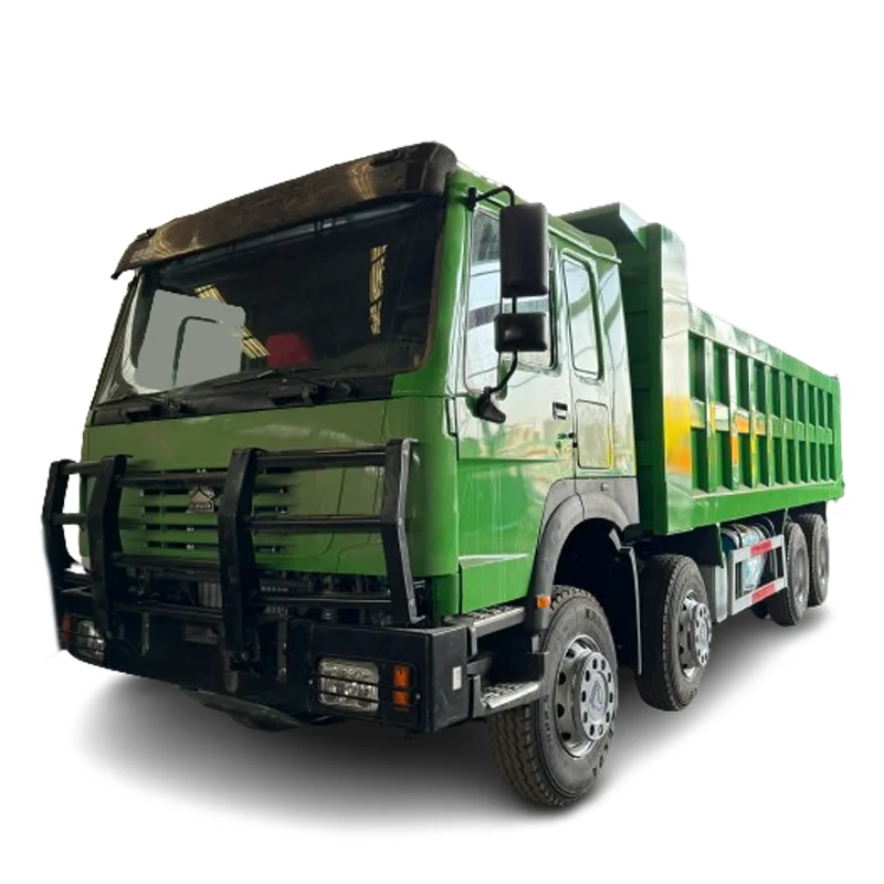 Продажа самосвала SINOTRUK 12 Wheeler RHD 50 тонн Подержанный самосвал HOWO 8x4 с бампером