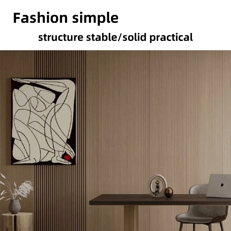 Modern Design Style Bamboo Charcoal Wood Veneer PVC Colorful Material Cladding Fiber Panel Board for Interior Decoration