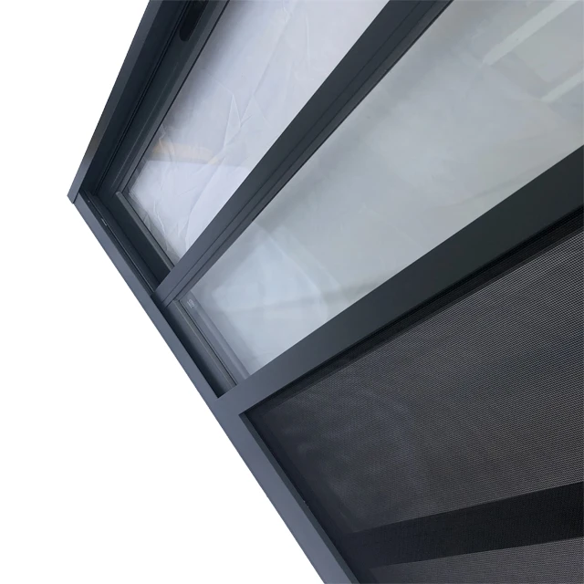 
Double glazed aluminium window profile sliding widow for house use 