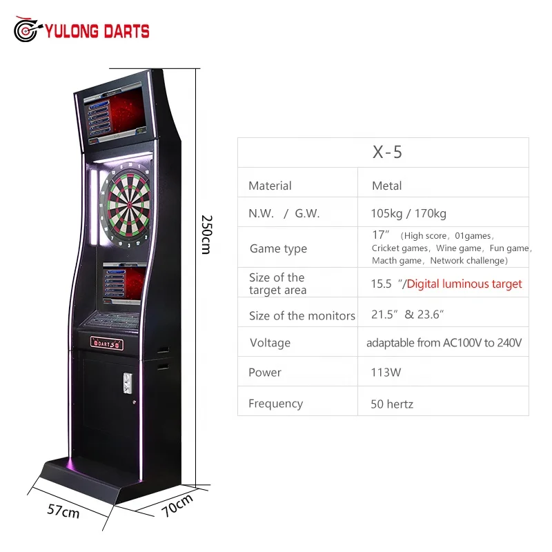 2023 soft-tip electronic professional arcade dart machine with monitor touch screen